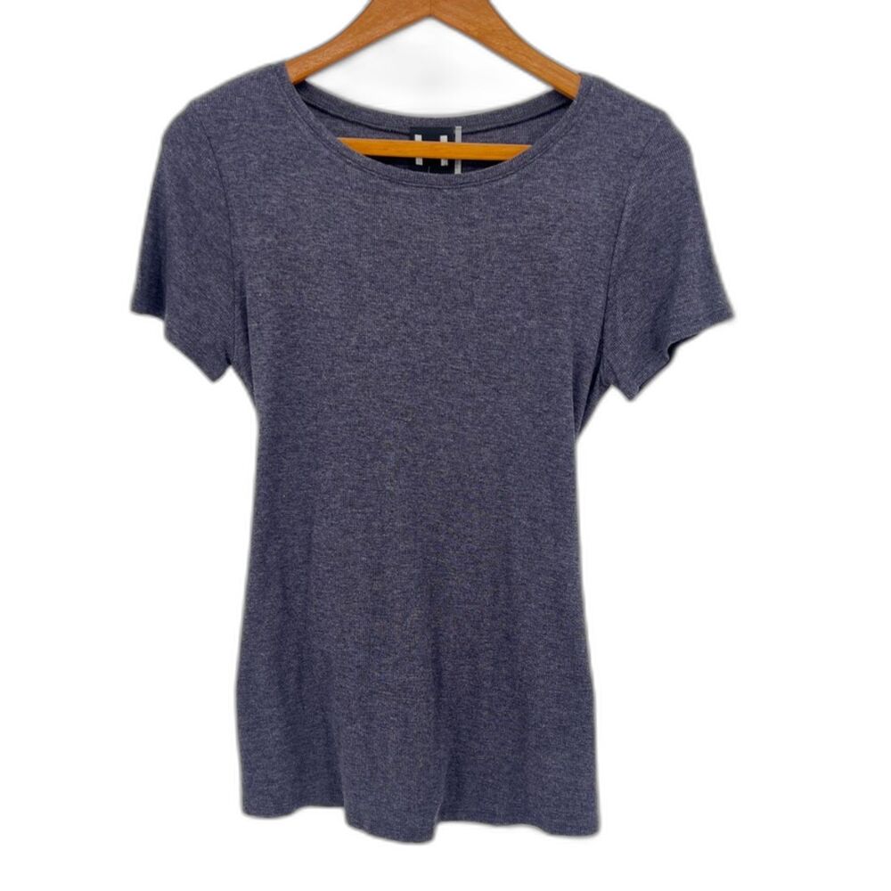 H by Bordeaux NWT Short Sleeve Ribbed Top w/ Attached Waist Tie Size MD